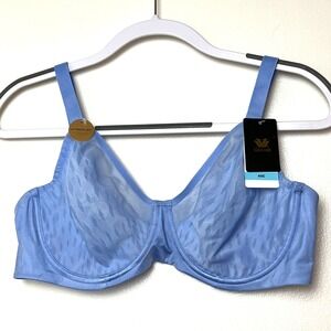 Wacoal 40C Elevated Allure Underwire Bra Lift Full‎ Coverage Light Blue NWT